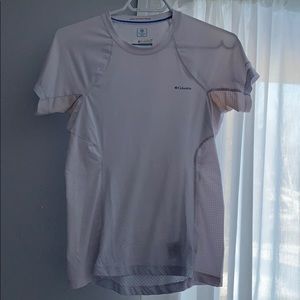 Columbia white athletic T-shirt